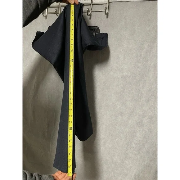 Ralph Lauren Suit Men 42R Blue Windowpane Plaid 2B Wool Academia W36X31L Luxury - Picture 14 of 16